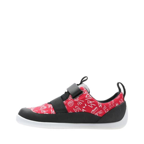 Clarks Girls Play Web Kid Trainers Red | CA-213495